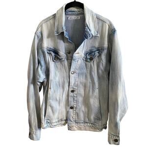 Wildfox Faded Denim Jacket Size Small